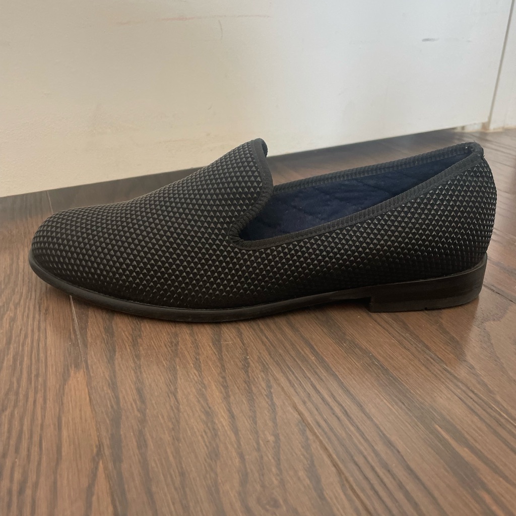 Duke + Dexter Pyramid Black Embossed Loafer Handmade England — image 4 of 8
